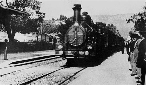 Кадр из фильма «Прибытие поезда на вокзал Ла-Сьота»